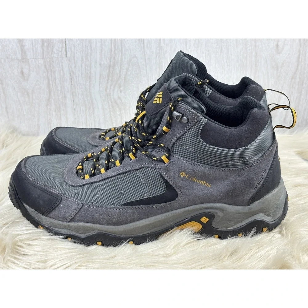Columbia Granite Ridge Mid Waterproof Hiking Boots Gray Mens 15 Omni Tech